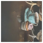 Fabric Boerderij Chicks Tea Party Stof (Swatch)