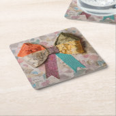 Fabric Bow Coaster Kartonnen Onderzetters (Schuin)