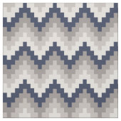 Fabric Chevron Geométrico Pattern Azul y Gray Stof (Swatch)