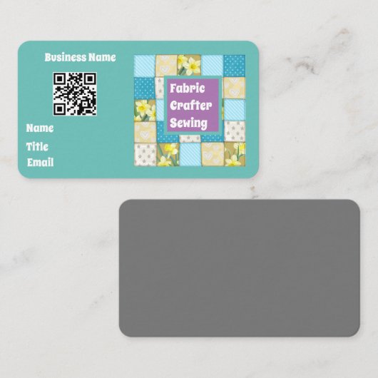 Fabric Crafter Visitekaartje (Voorkant / Achterkant)