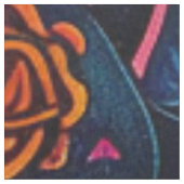 Fabric Decoupage Day of Dead Skeleton Vibrant Stof (Close Up)