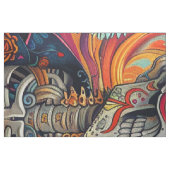 Fabric Decoupage Day of Dead Skeleton Vibrant Stof (Fat Quarter)