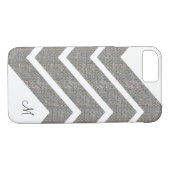 Fabric Denim Chevron Monogram iPhone 7/8 Hoesjes (Achterkant (Horizontaal))