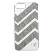 Fabric Denim Chevron Monogram iPhone 7/8 Hoesjes (Achterkant)