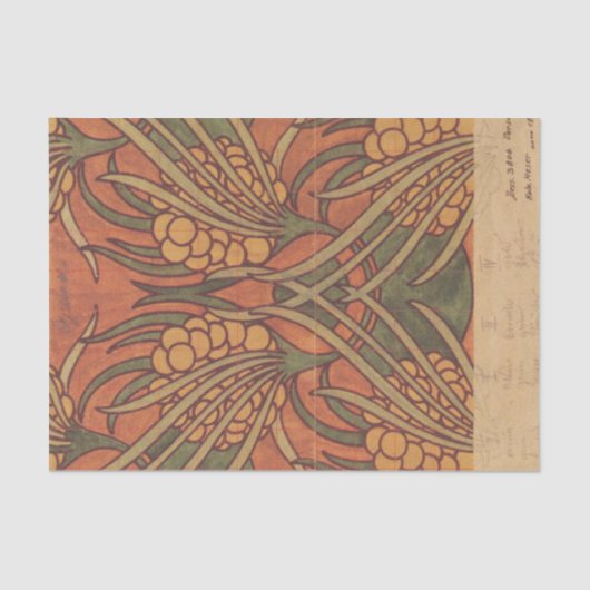 Fabric Design for Backhausen van Koloman Moser Tissuepapier (Voorkant)