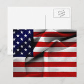 Fabric Effect VS-vlag Briefkaart (Voorkant / Achterkant)