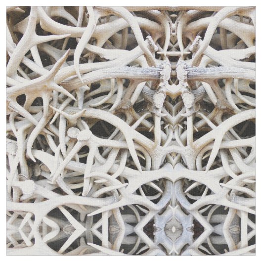 Fabric - Elk Antlers Stof (Close Up)