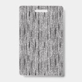 Fabric Floral Pattern Interior Design Wallpaper Badge (Achterkant)