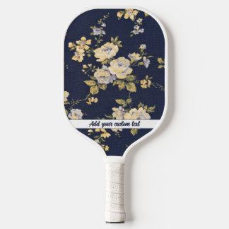 Fabric floreel patroon pickleball paddle