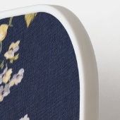 Fabric floreel patroon pickleball paddle (Links Detail)