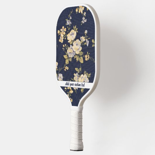 Fabric floreel patroon pickleball paddle (Links)