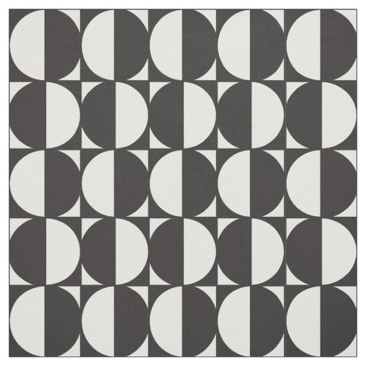 Fabric Formas Geométricas Pattern Blanco y Negro Stof (Swatch)
