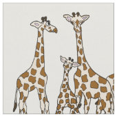 Fabric Giraffe familie Stof (Close Up)