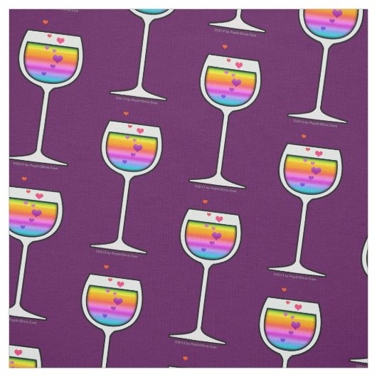 FABRIC - GLAZEN VAN WIJN STOF (Swatch)