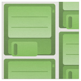 Fabric Groene diskettestation Stof