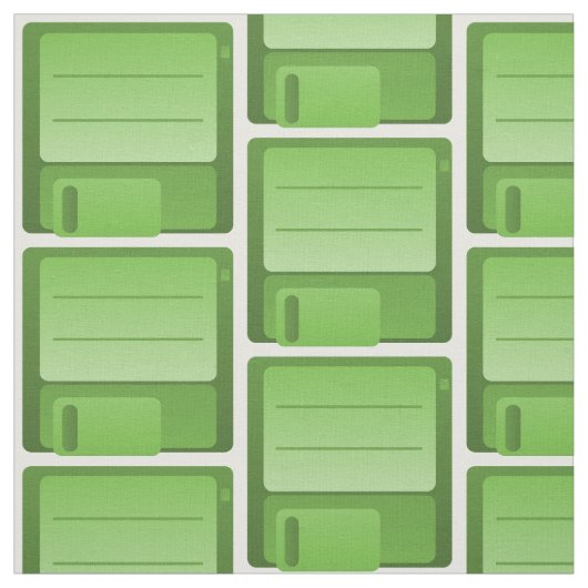 Fabric Groene diskettestation Stof (Swatch)