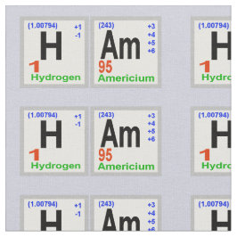 Fabric Ham Radio Chemical Elements Stof