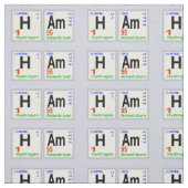 Fabric Ham Radio Chemical Elements Stof (Swatch)
