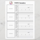 Fabric-inventarisatieblad (Achterkant)