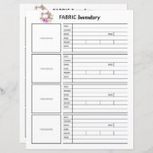 Fabric-inventarisatieblad (Voorkant / Achterkant)