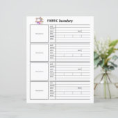 Fabric-inventarisatieblad (Staand voorkant)