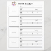 Fabric-inventarisatieblad (Voorkant)