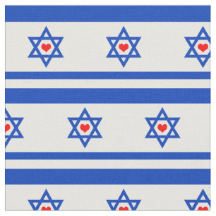 Fabric Israëlische vlag en joodse Mode Stof