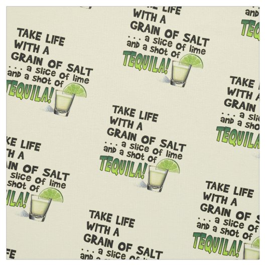 FABRIC - Leven, zout, Limoen, TEQUILA! Stof (Swatch)