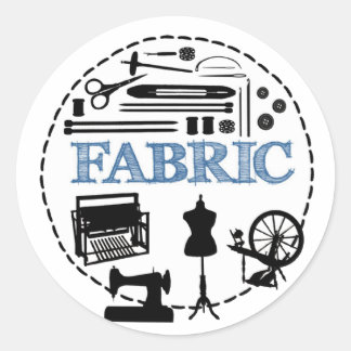 FABRIC-logo Ronde Sticker