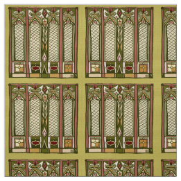 Fabric met " Kunst en Kunstwerk" gestyliseerd patr Stof