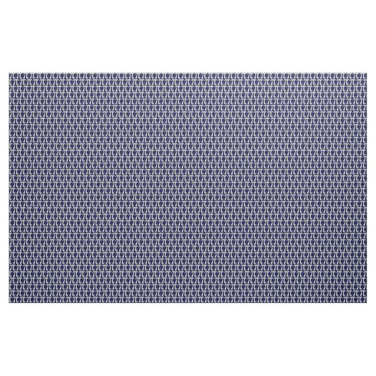 Fabric Navy/Cream Pi Stof (Yard (91,4 cm))