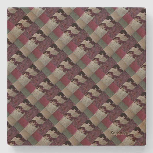 Fabric Quilting Stenen Onderzetter (Voorkant)