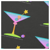 FABRIC - RAINBOW MARTINI COCKTAIL STOF (Close Up)