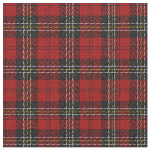 Fabric - Red Tartan Macpherson Clan Stof