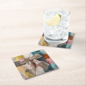 Fabric Ribbon Bow Coaster Kartonnen Onderzetters (Insitu)