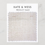 Fabric Sample Display Verpakking Kaart