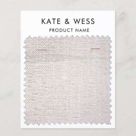 Fabric Sample Display Verpakking Kaart