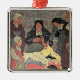 Fabric Seller, c.1898 Metalen Ornament