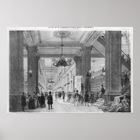 Fabric Shop, 9 rue de la Chaussee d'Antin Poster (Voorkant)