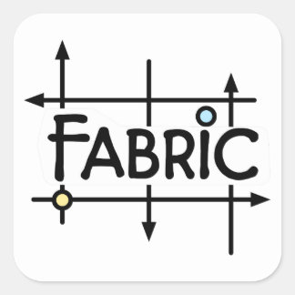 Fabric-Sticker Vierkante Sticker