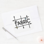Fabric-Sticker Vierkante Sticker (Envelop)