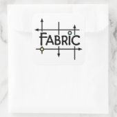Fabric-Sticker Vierkante Sticker (Tas)