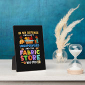 Fabric Store was open Funny Sewing Quilting Fotoplaat (Zijkant)