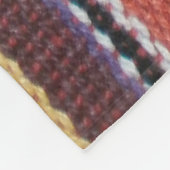 Fabric Stripes Patroon verkleurde I + uw ideeën Fleece Deken (Hoek)