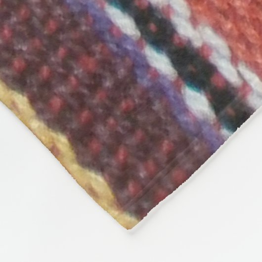 Fabric Stripes Patroon verkleurde I + uw ideeën Fleece Deken (Hoek)