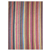 Fabric Stripes Patroon verkleurde I + uw ideeën Tafelkleed (Voorkant)