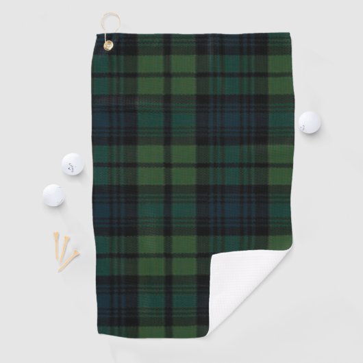 Fabric Tartan Golf Towel Golfhanddoek (Insitu)
