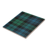 Fabric Tartan Keramische Tegel Tegeltje (Zijkant)