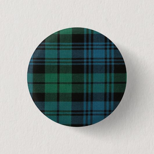 Fabric Tartan Round Button (Voorkant)