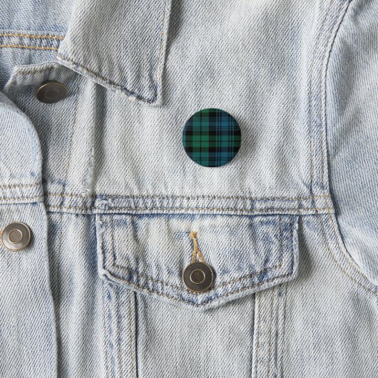 Fabric Tartan Round Button (In situ)